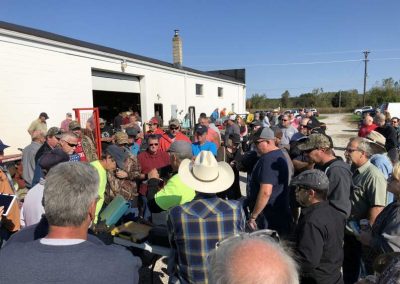 Tools being sold at auction