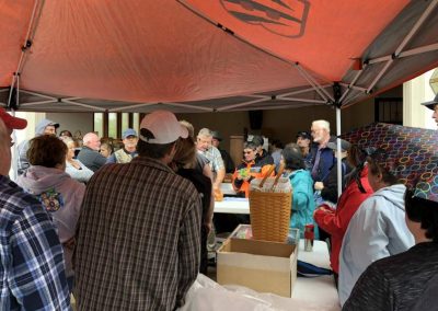 Collectibles selling at live auction