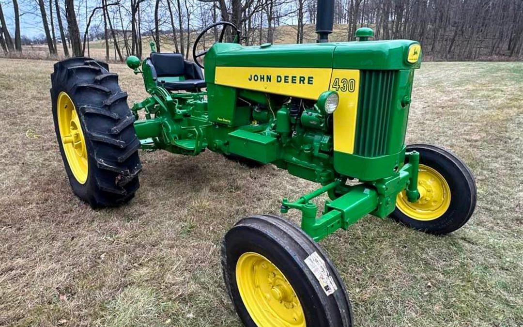 John Deere 430 tractor sold by Hoffman Auctions